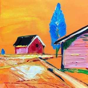 Painting 8x10 hand painted by Daniel Nie